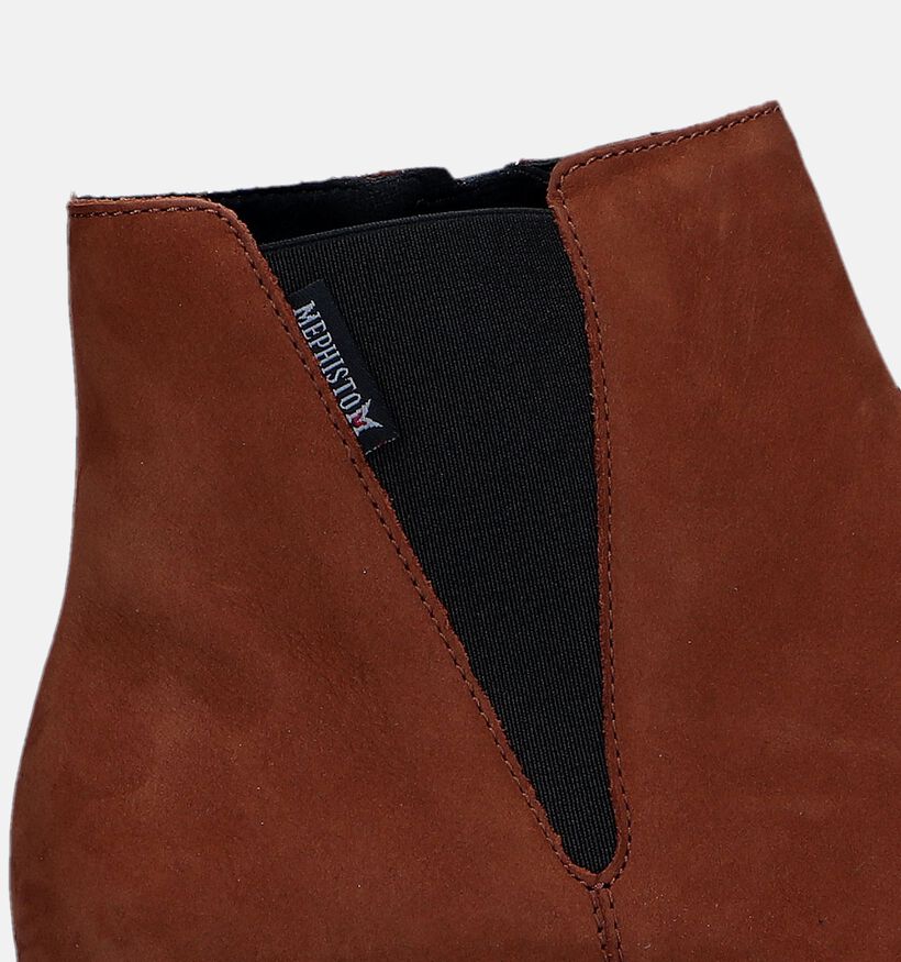 Mephisto Rafaelle Bottillons en Cognac pour femmes (346085) - pour semelles orthopédiques