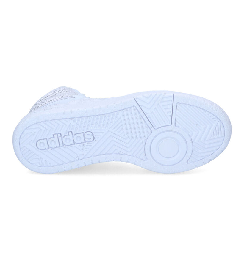 adidas Hoops 3.0 Mid Baskets en Blanc pour femmes (329412) - pour semelles orthopédiques