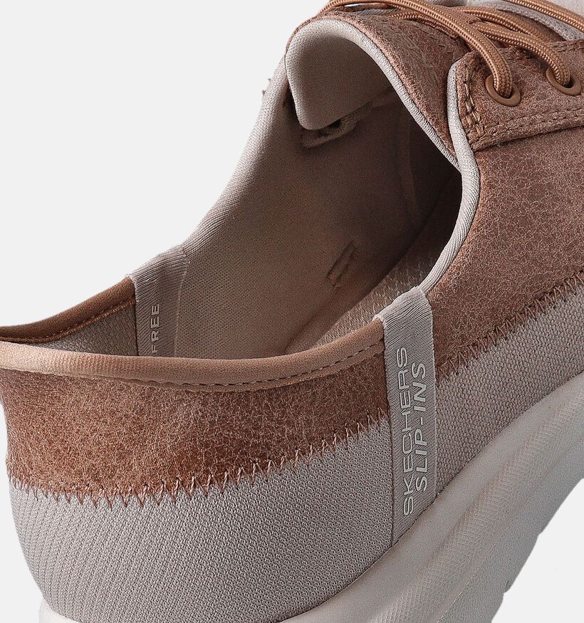 Skechers On The Go Flex Pal Chaussures bateau en Taupe pour femmes (352287)