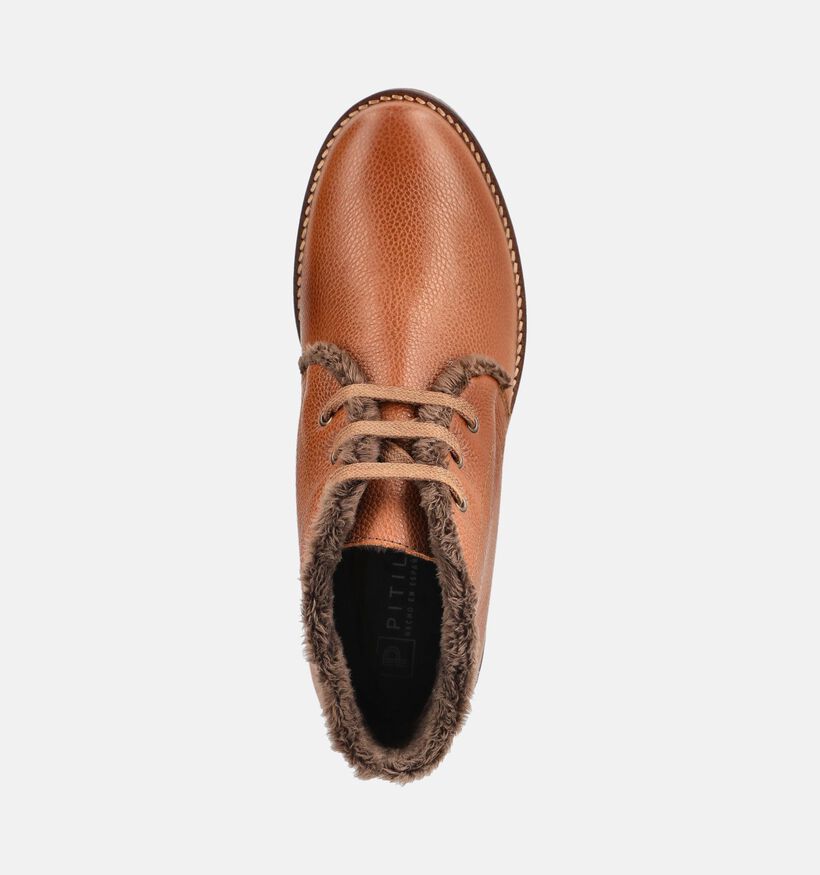 Pitillos Bruine Boots met Veter voor dames (379734) - geschikt voor steunzolen