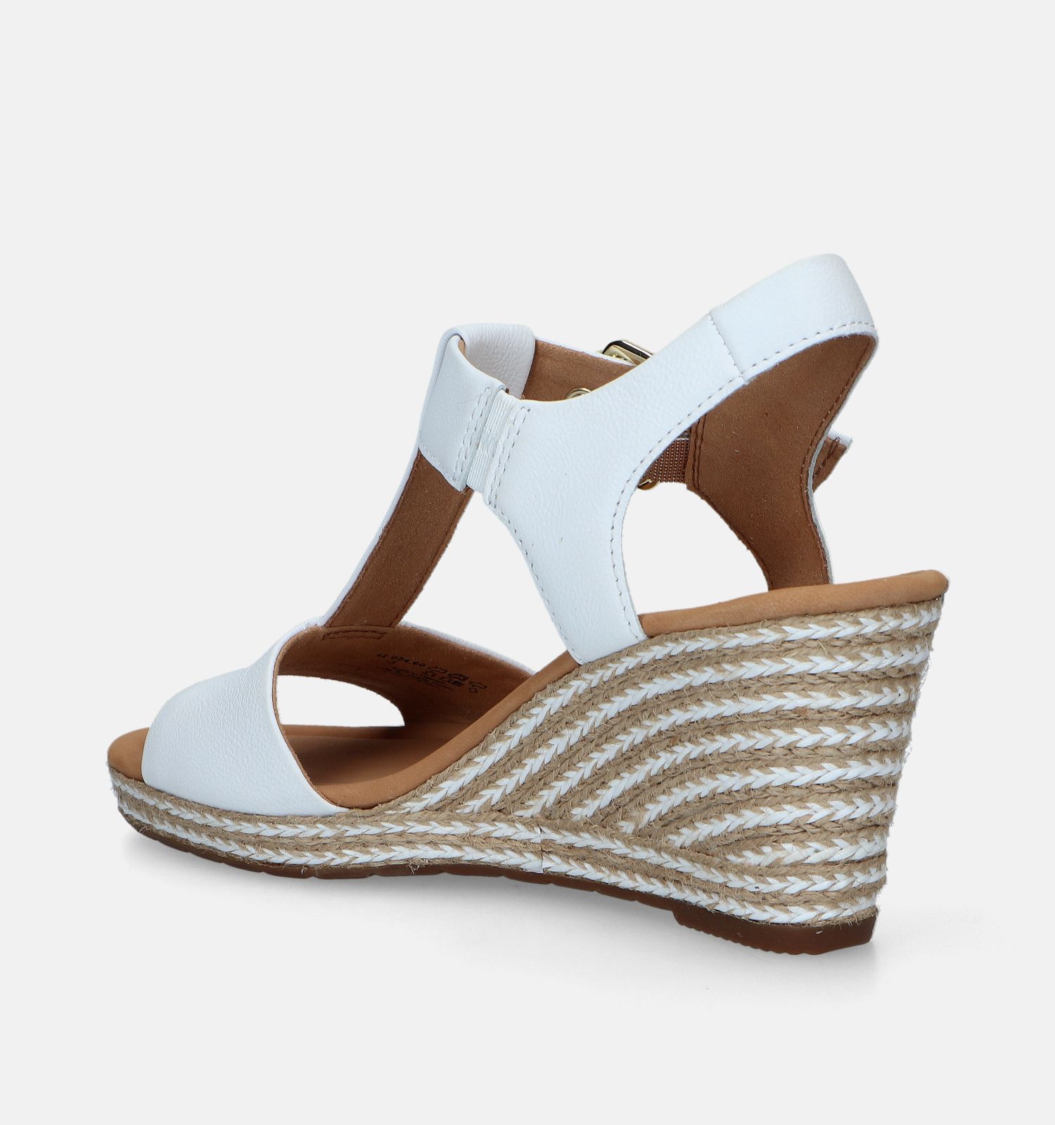 Gabor Comfort Witte Sandalen Met Sleehak Dames Sandalen Online op TORFS.BE