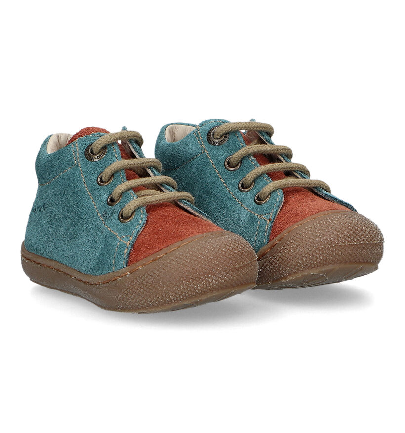 Naturino Cocoon Suede Bruine Babyschoentjes voor meisjes, jongens (355489) - geschikt voor steunzolen