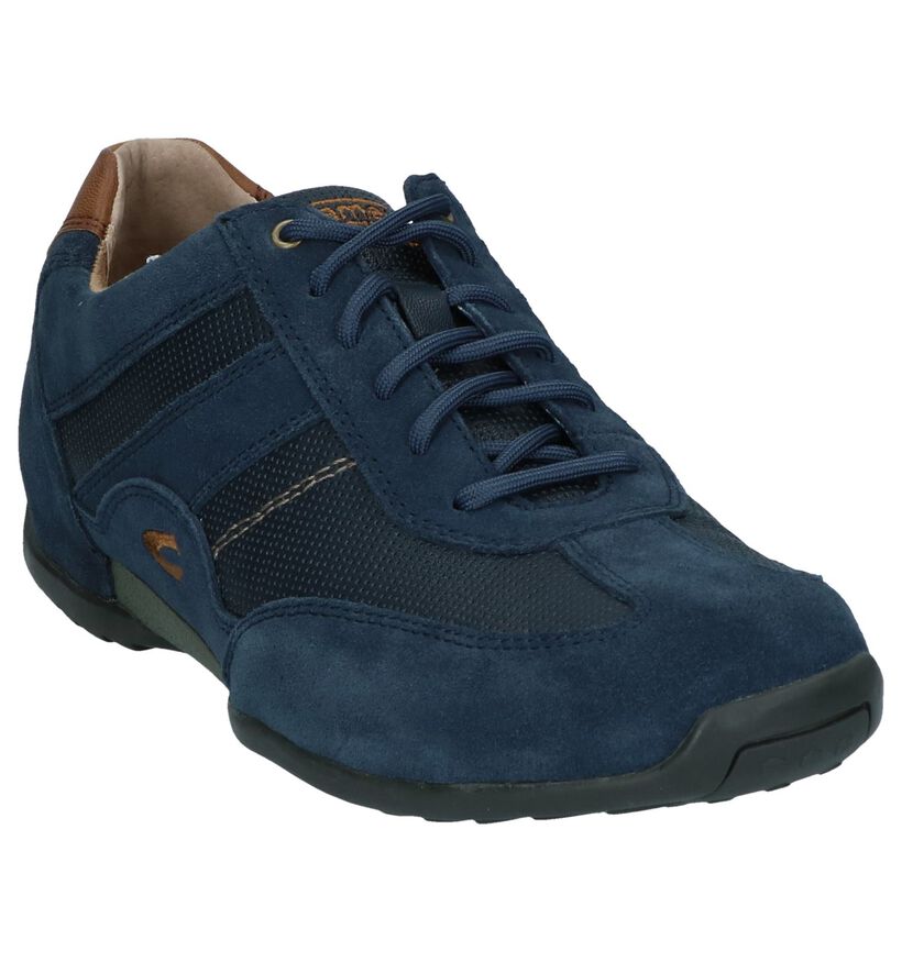 Donkerblauwe Veterschoenen Camel Active in daim (246754)