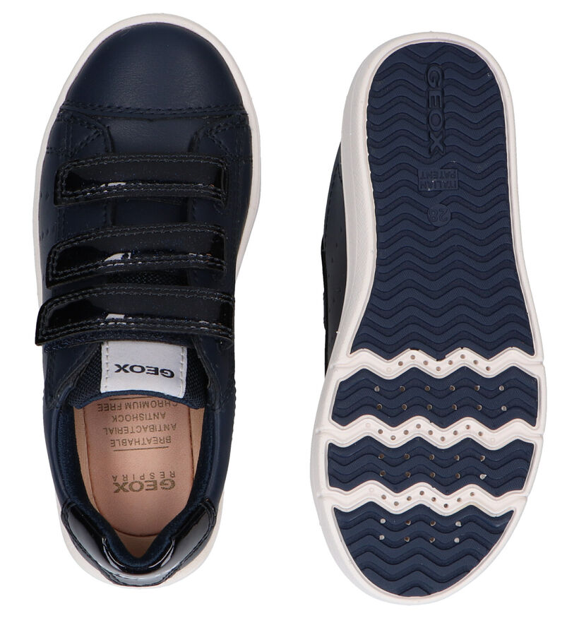 Geox Silenex Chaussures à velcro en Bleu en simili cuir (286922)