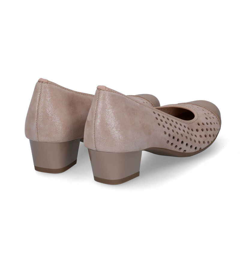 Ara Nizza Beige Pumps in nubuck (307696)