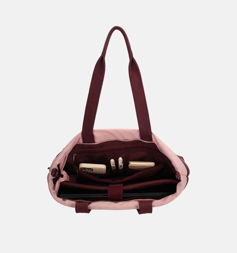 ZEBRA Puffer Sac ordinateur en Rose/Bordeaux pour femmes (380976)