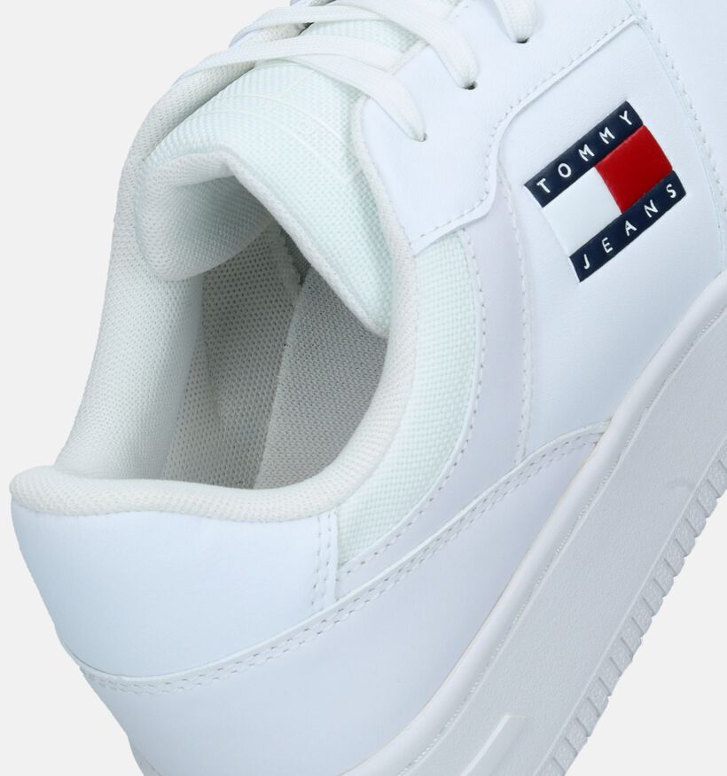 Tommy Hilfiger TJM Retro Witte Sneakers voor heren (334095) - geschikt voor steunzolen