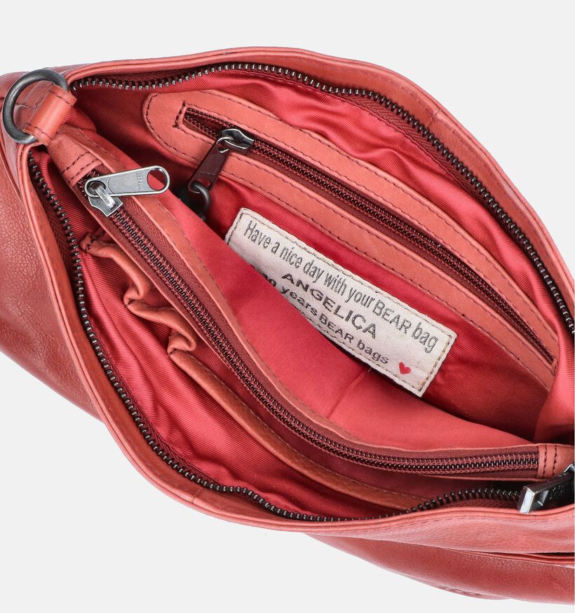Bear Design Sac à bandoulière en Rouge pour femmes (358903)