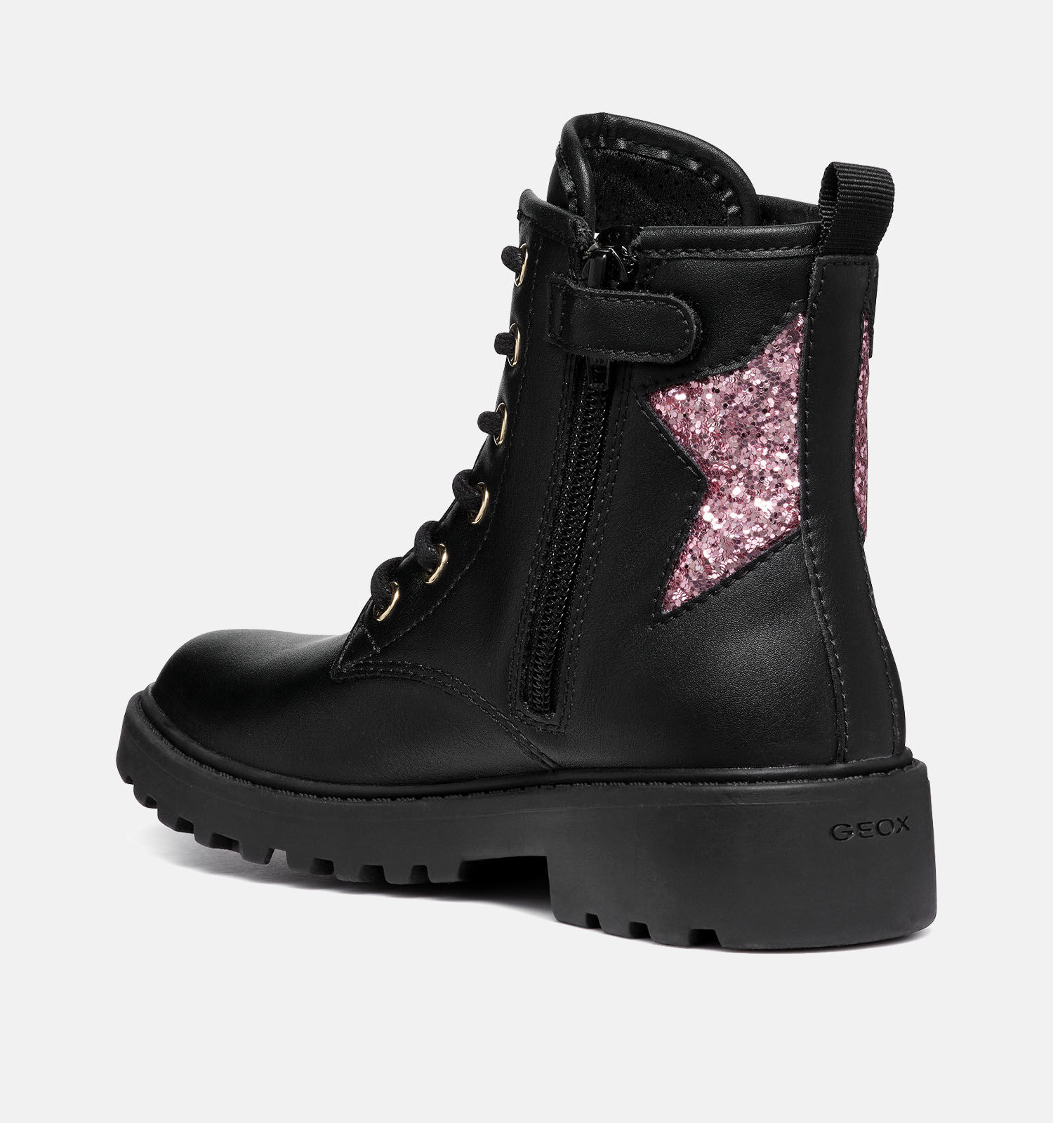 Geox Casey Zwarte Boots | Meisjes Boots | Online op TORFS.BE