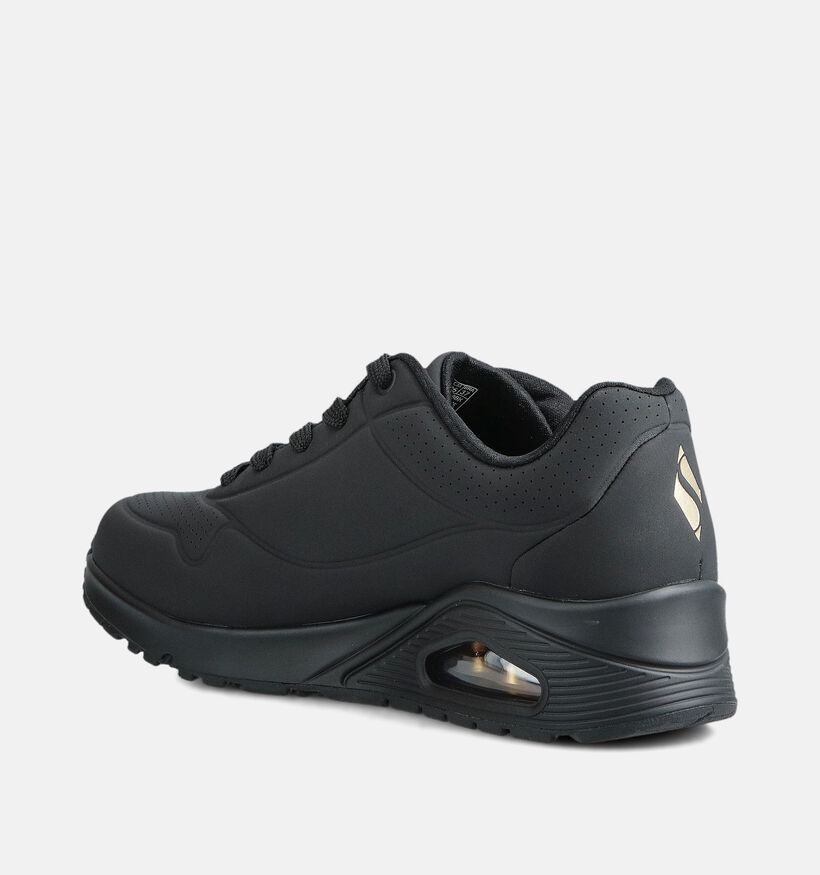Skechers Uno Stand On Air Zwarte Sneakers voor dames (375621) - geschikt voor steunzolen