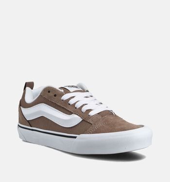 Vans Knu Skool Low Sneakers Black/True White/Color Theory Walnut/Suede Pewter