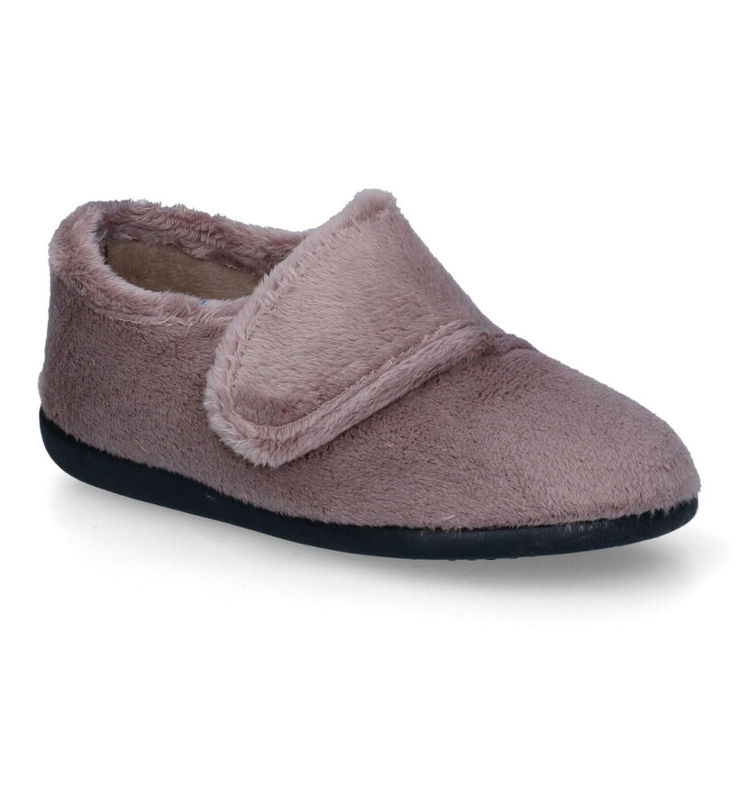 Milo & Mila Pantoufles fermées en Rose pour filles (348674) - pour semelles orthopédiques