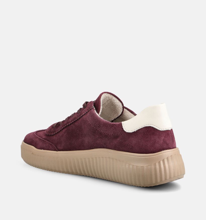 Remonte Bordeaux Lage Sneakers voor dames (376600) - geschikt voor steunzolen