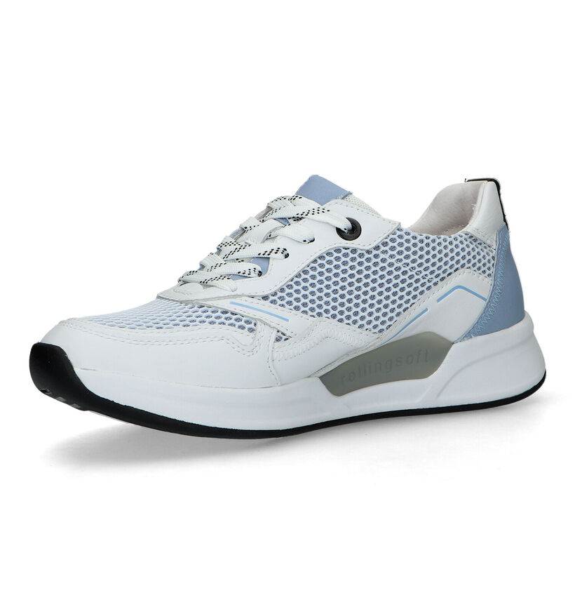 Gabor Rollingsoft Witte Sneakers voor dames (319980) - geschikt voor steunzolen