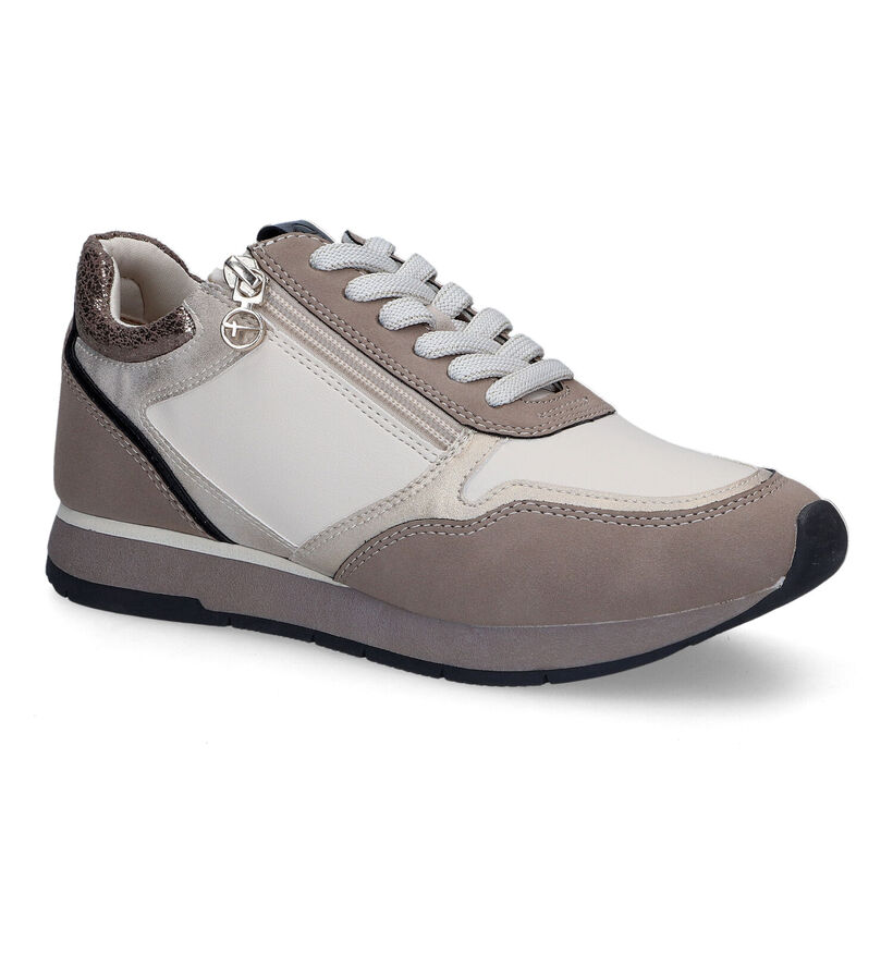 Tamaris Baskets casual en Taupe pour femmes (313131) - pour semelles orthopédiques