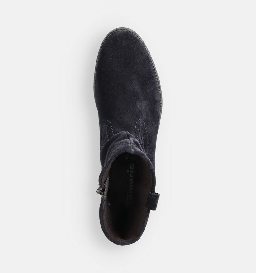 Tamaris Bottines plates en Bleu foncé pour femmes (362763)