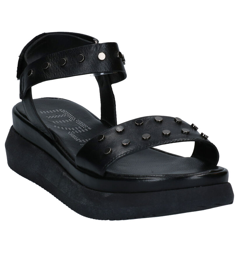 Mjus Zwarte Sandalen in leer (289908)