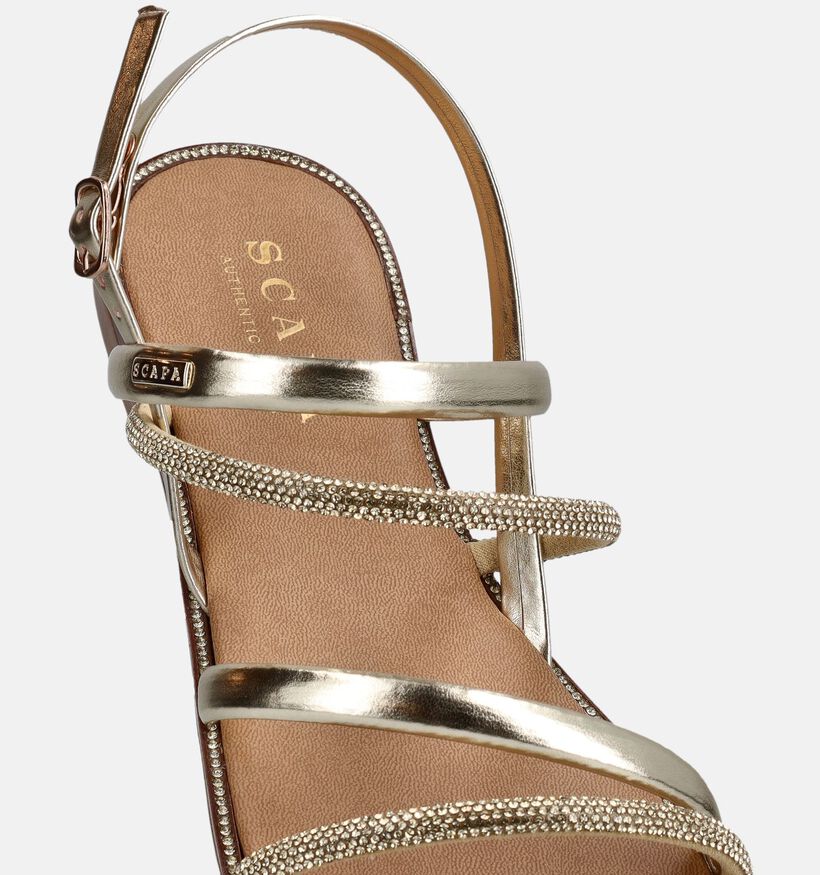 Scapa Gouden Platte Sandalen voor dames (373288)