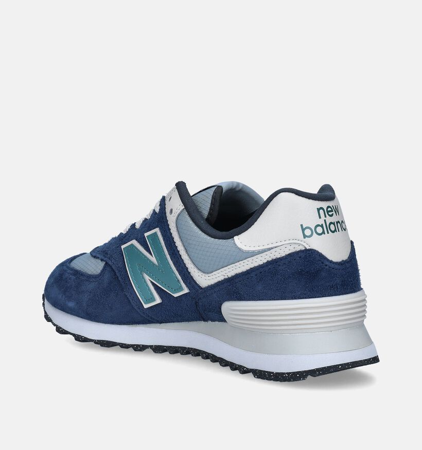 New Balance U 574 Baskets en Bleu pour femmes (349401) - pour semelles orthopédiques