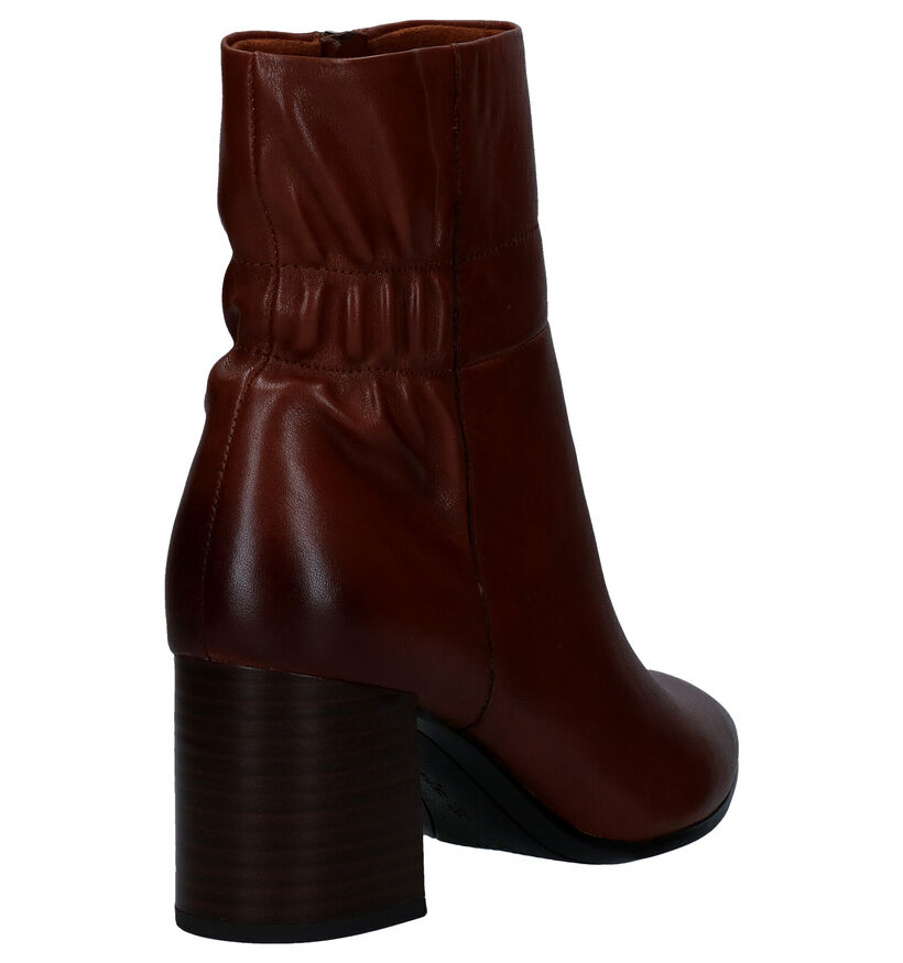 Tamaris Cognac Enkellaarzen in leer (280788)