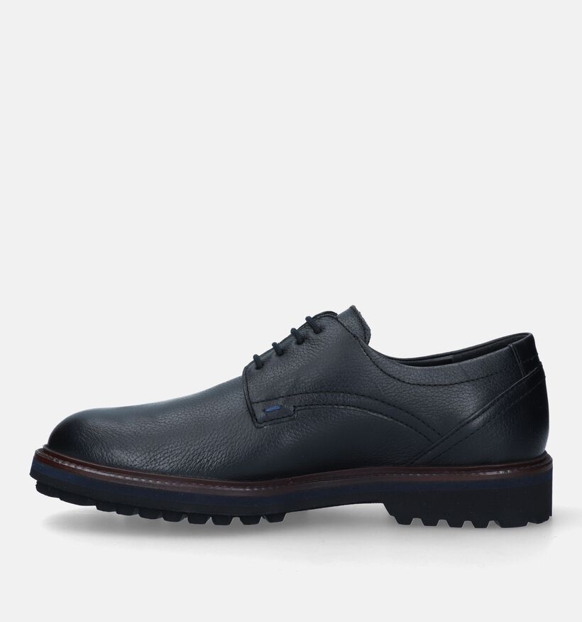 Mephisto Batiste Nevada Zwarte Veterschoenen voor heren (338998) - geschikt voor steunzolen