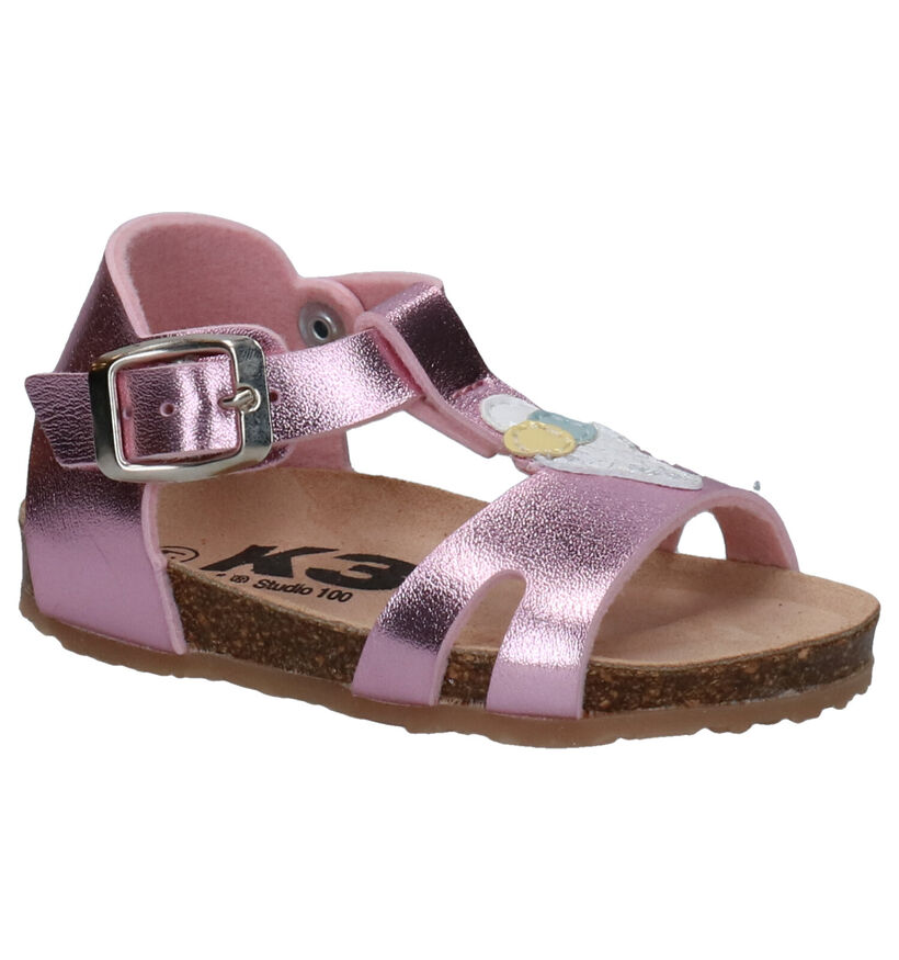 K3 Sandales pour bébé en Rose en simili cuir (272272)