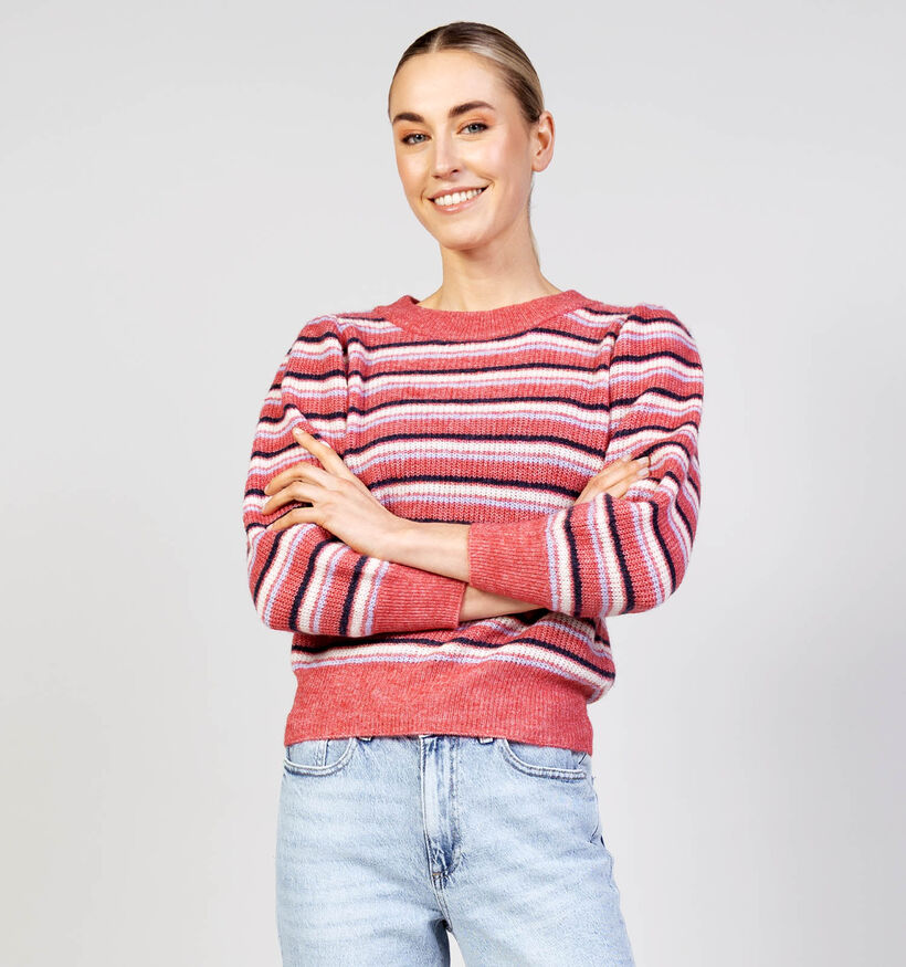 Vero Moda Vigga Pull en Rouge pour femmes (367218)