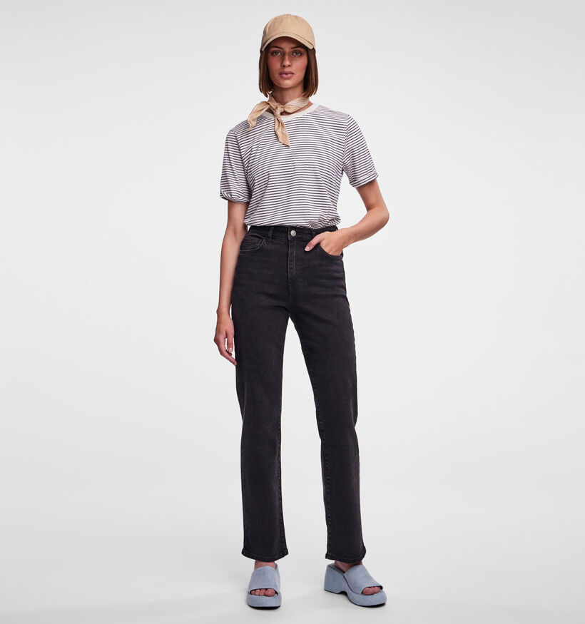 Pieces Kelly HW Staight Zwarte Jeans L32 voor dames (340464)