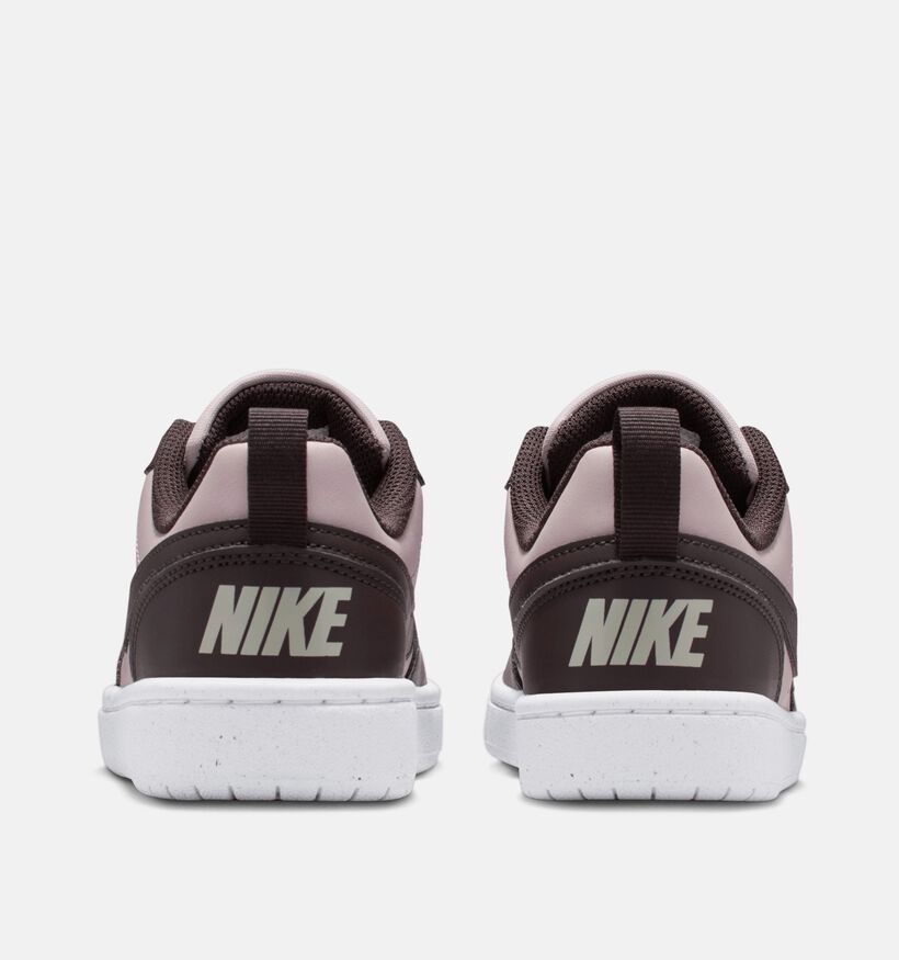 Nike Court Borough Baskets basses en Marron pour filles (359834) - pour semelles orthopédiques