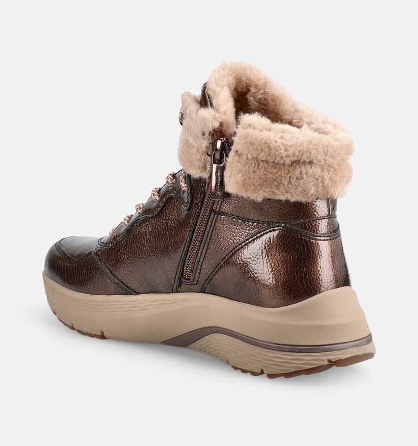 Tamaris Boots &agrave; lacets en Brun pour femmes (378960) - pour semelles orthop&eacute;diques