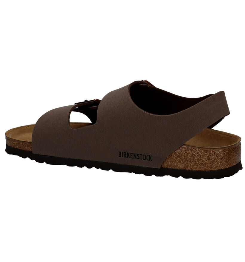 Birkenstock Milano Sandales en Noir en simili cuir (305410)