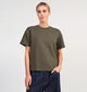 Vila T-Shirt met Korte Mouwen Donkergroen voor dames (359472)