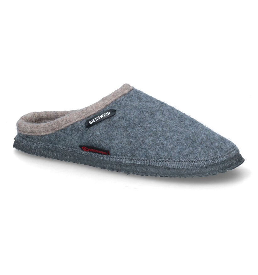 Giesswein Dannheim Pantoufles en Gris en laine (333556)