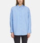 comma Poplin Stripe Blauwe Hemd voor dames (373156)