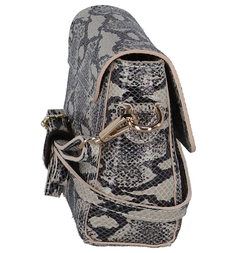 Blauwe Crossbody Tas Time Mode in leer (253911)