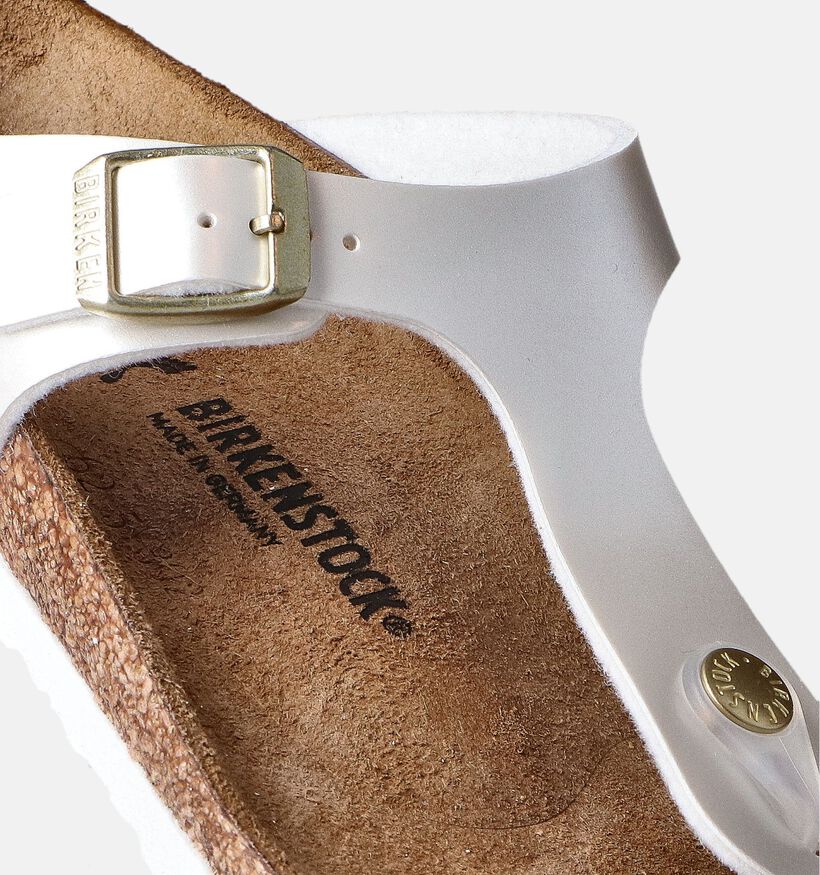 Birkenstock Gizeh Witte Slippers voor meisjes (352248)