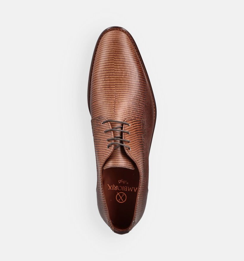 Ambiorix Jurassic Cognac Geklede Veterschoenen voor heren (382000)