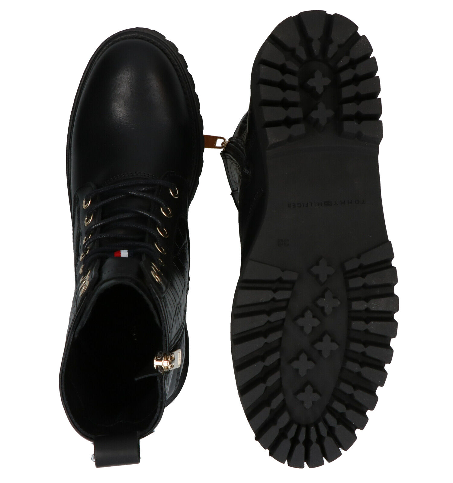 Tommy hilfiger hotsell boots croco look