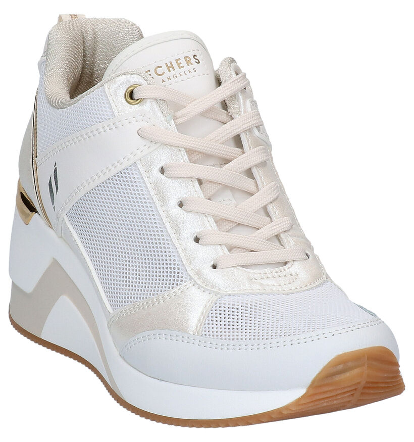 Skechers Street Witte Sneakers in kunstleer (272789)