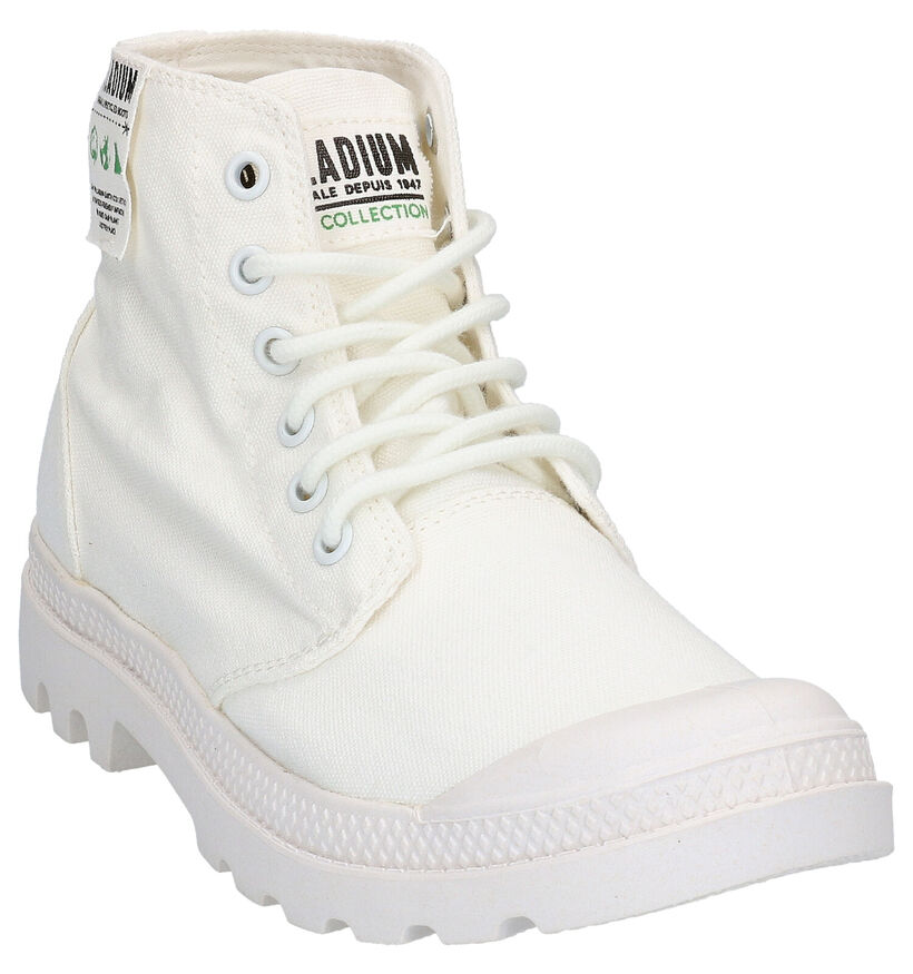 Palladium Hi Organic Kaki Boots in stof (267405)