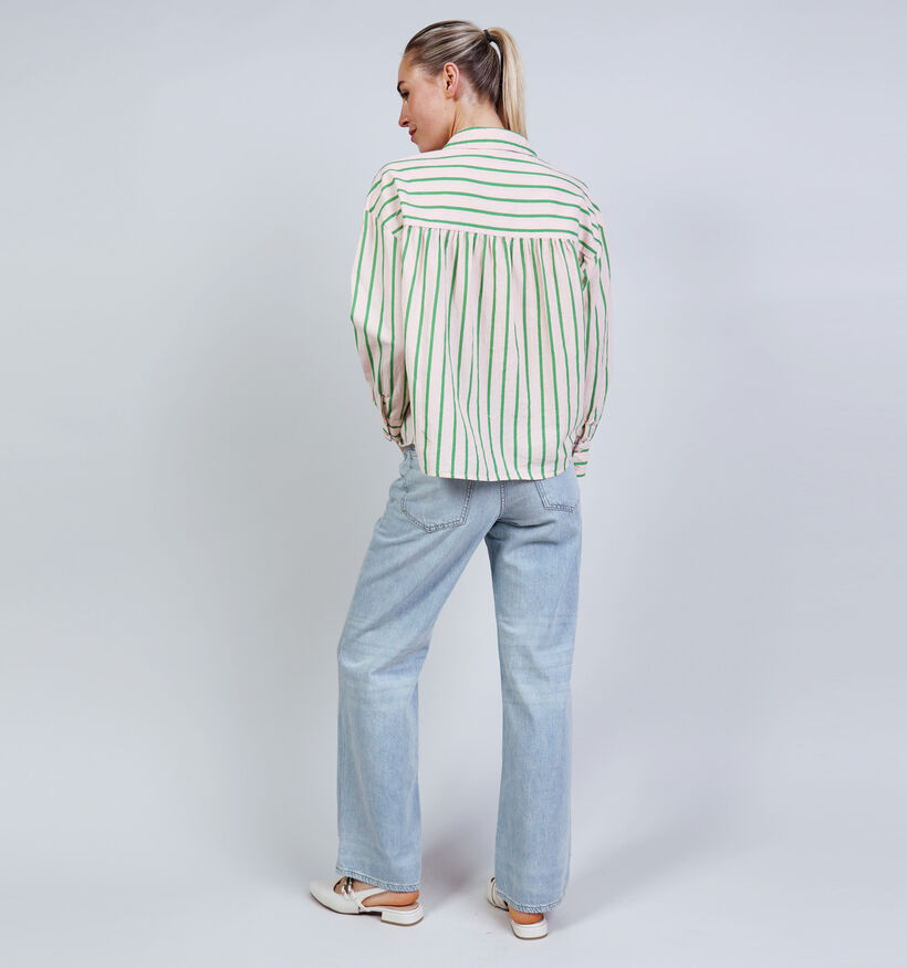 Pieces Javia Blouse en Vert pour femmes (369203)