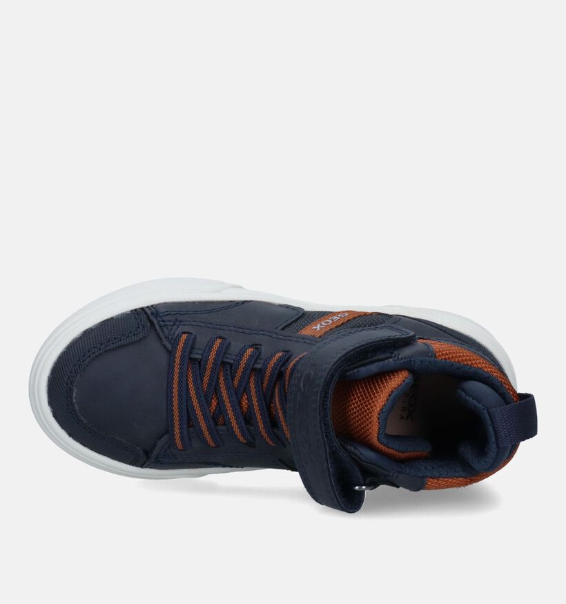 Geox Weemble Blauwe Hoge Sneakers voor jongens (328530) - geschikt voor steunzolen