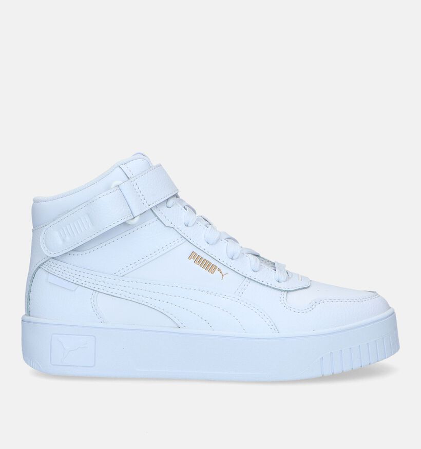 Puma Carina Street Mid Baskets en Blanc pour femmes (326419) - pour semelles orthopédiques