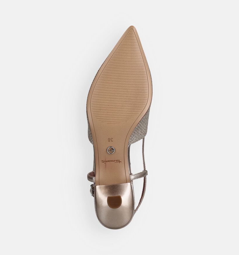Tamaris Pearl Glam Escarpins slingback en Beige pour femmes (367686)