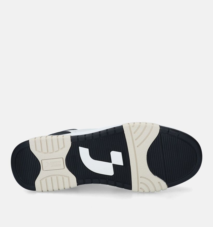 SJ Baskets montantes en Blanc/Noir pour hommes (341559) - pour semelles orthopédiques