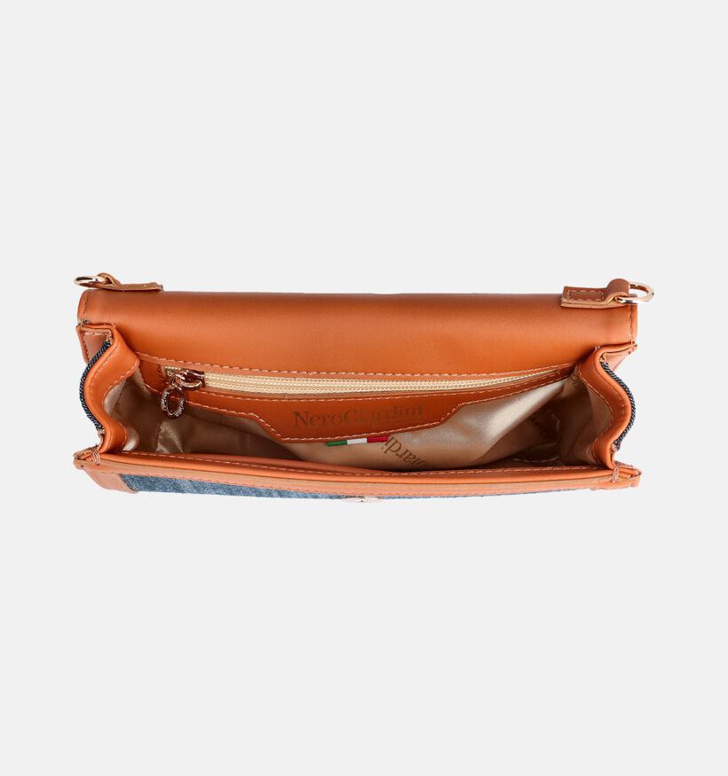 NeroGiardini Jeans Pochette en Bleu/Cognac pour femmes (370625)