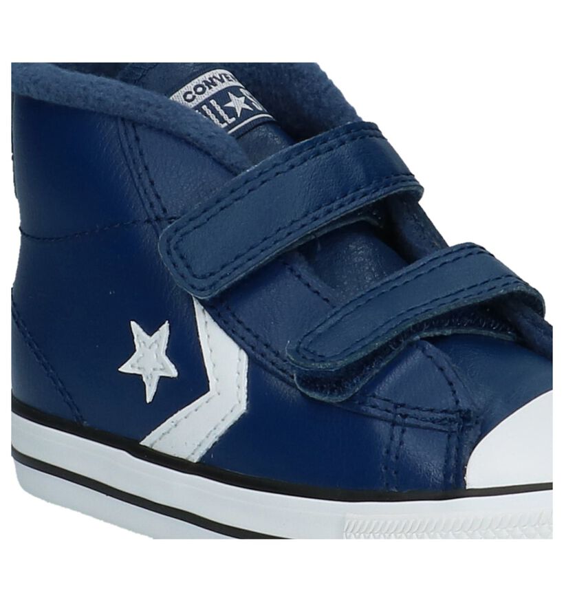 Converse Baskets hautes en Bleu en cuir (222429)