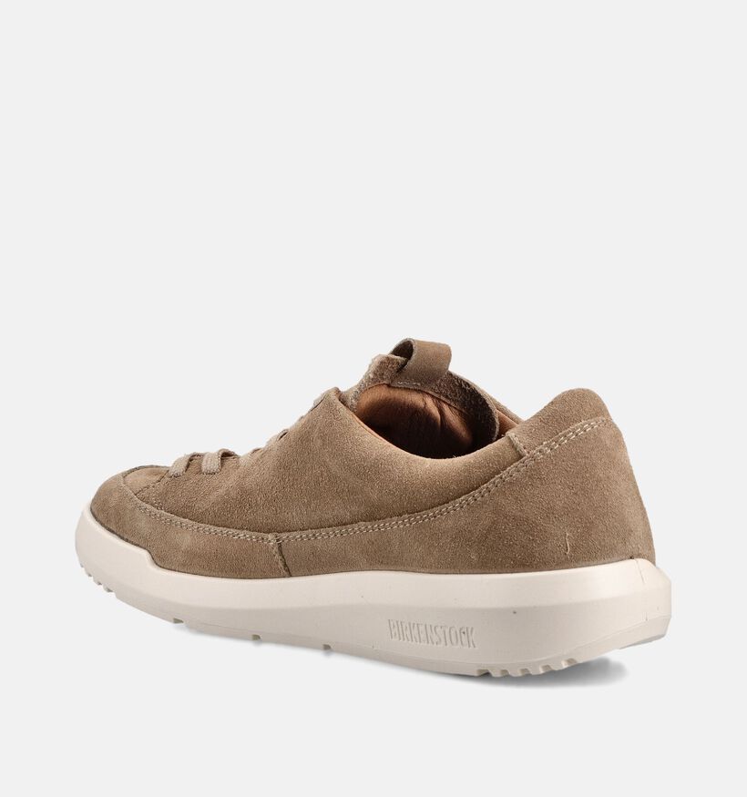 Birkenstock Melbourne Suede Baskets en Marron pour femmes (368228) - pour semelles orthop&eacute;diques