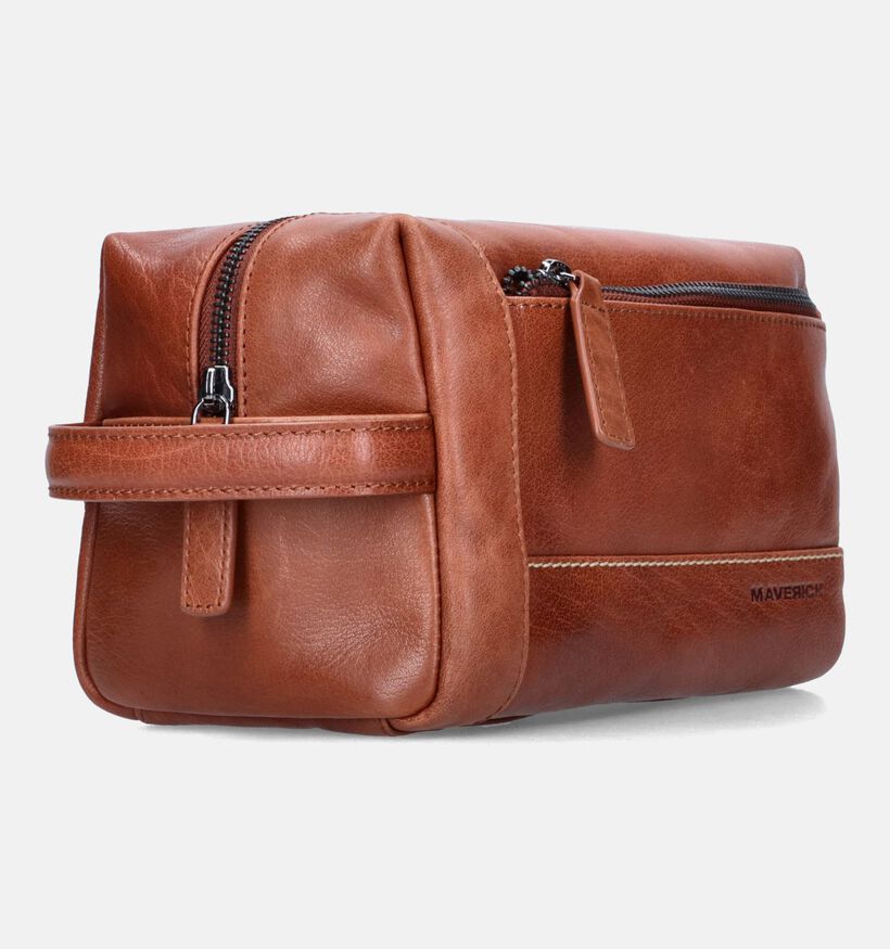 Maverick Cognac Toilettas voor dames (365803)
