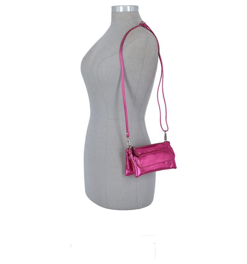 Emmy Wieleman Rimini Roze Crossbody Tas in kunstleer (215311)